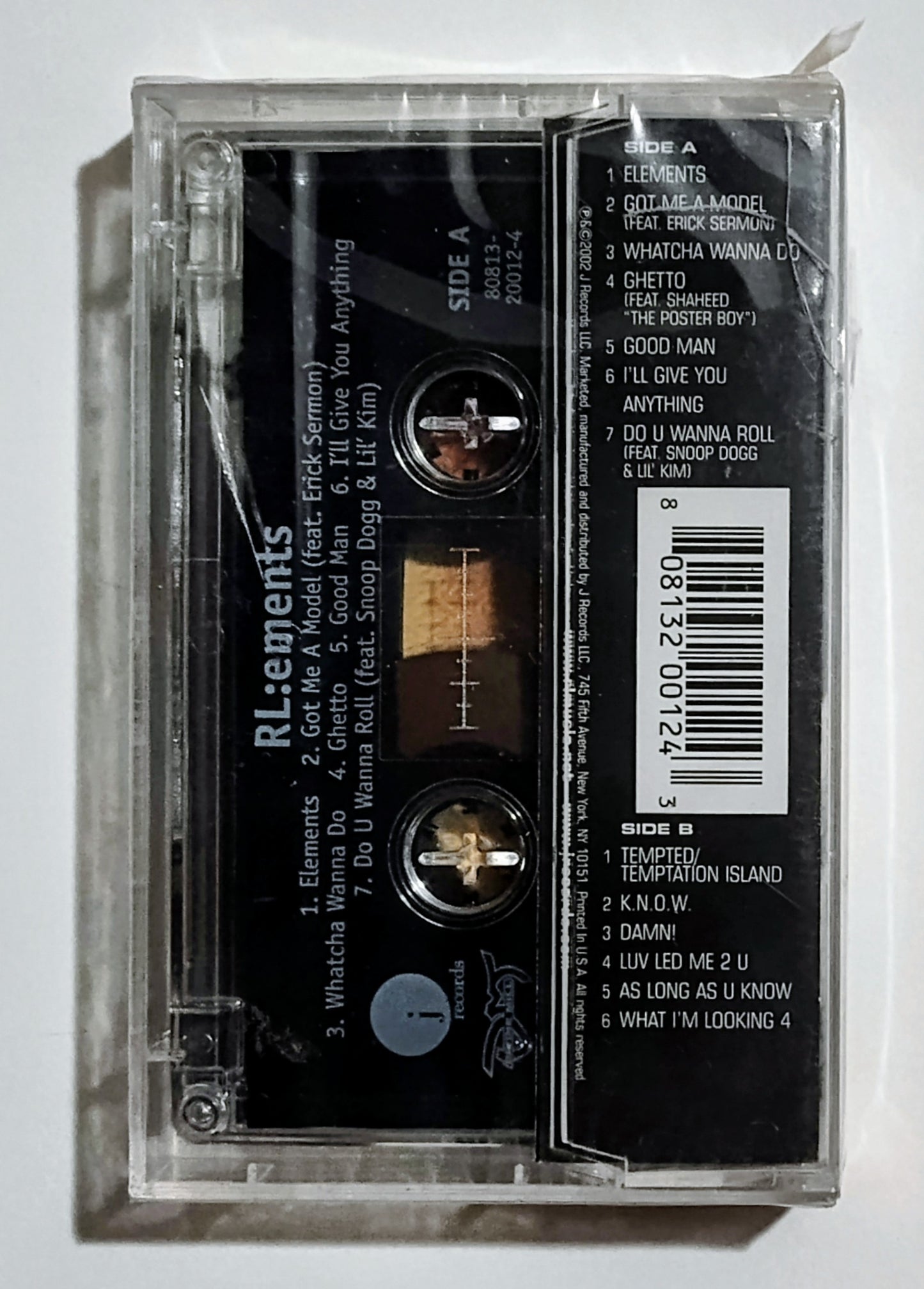 RL - "Ements" - CASSETTE TAPE VG/M (Sealed with hype sticker; multiple cracks in case)