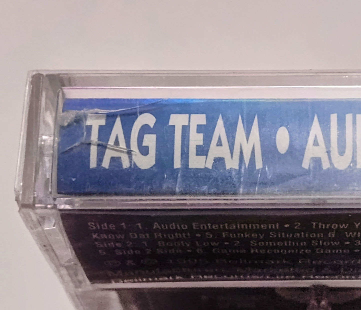 Tag Team - "Audio Entertainment" - CASSETTE TAPE NM/M (Sealed; 2 tiny cracks in case spine; cover possibly lightstruck)