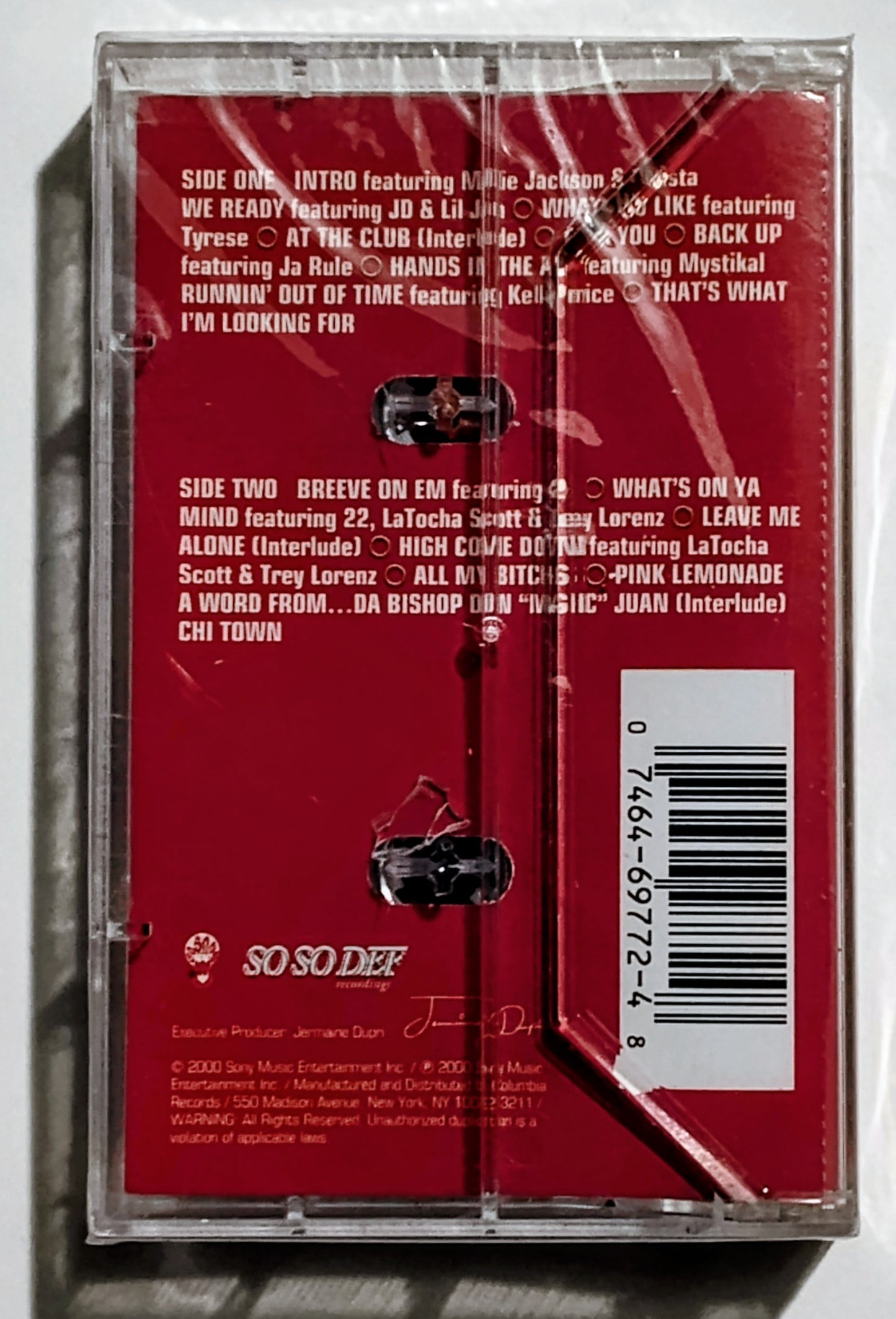 Da Brat - "Unrestricted" - CASSETTE TAPE NM/M (Sealed with hype sticker; cracked case)