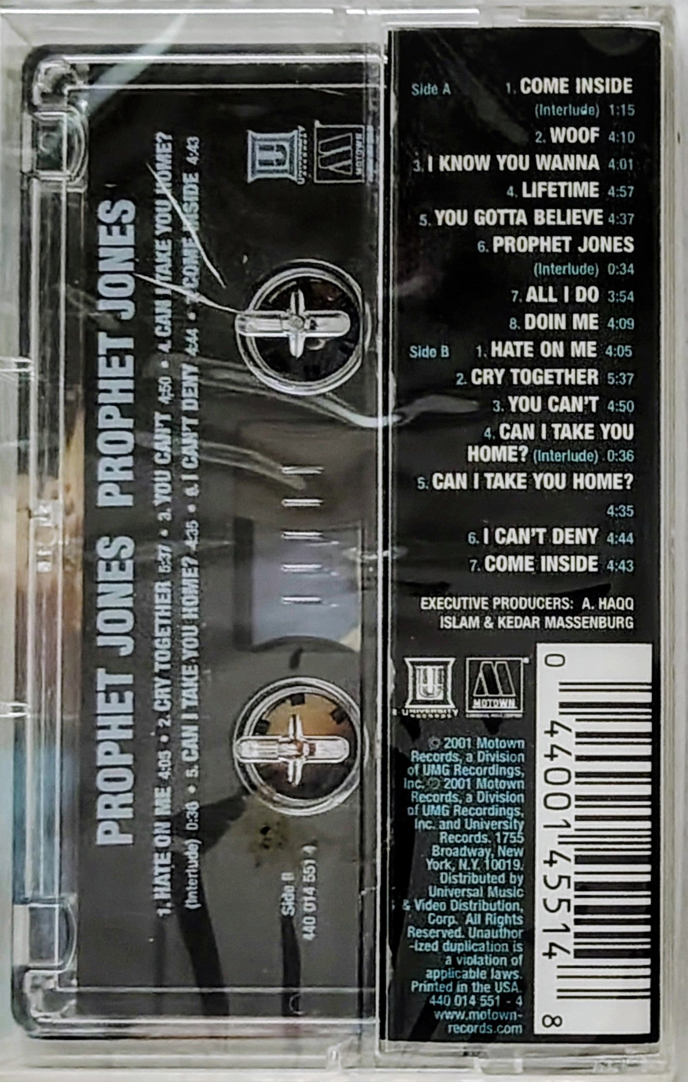 Prophet Jones - "Prophet Jones" - CASSETTE TAPE NM/M (Sealed with hype sticker; cracked case)