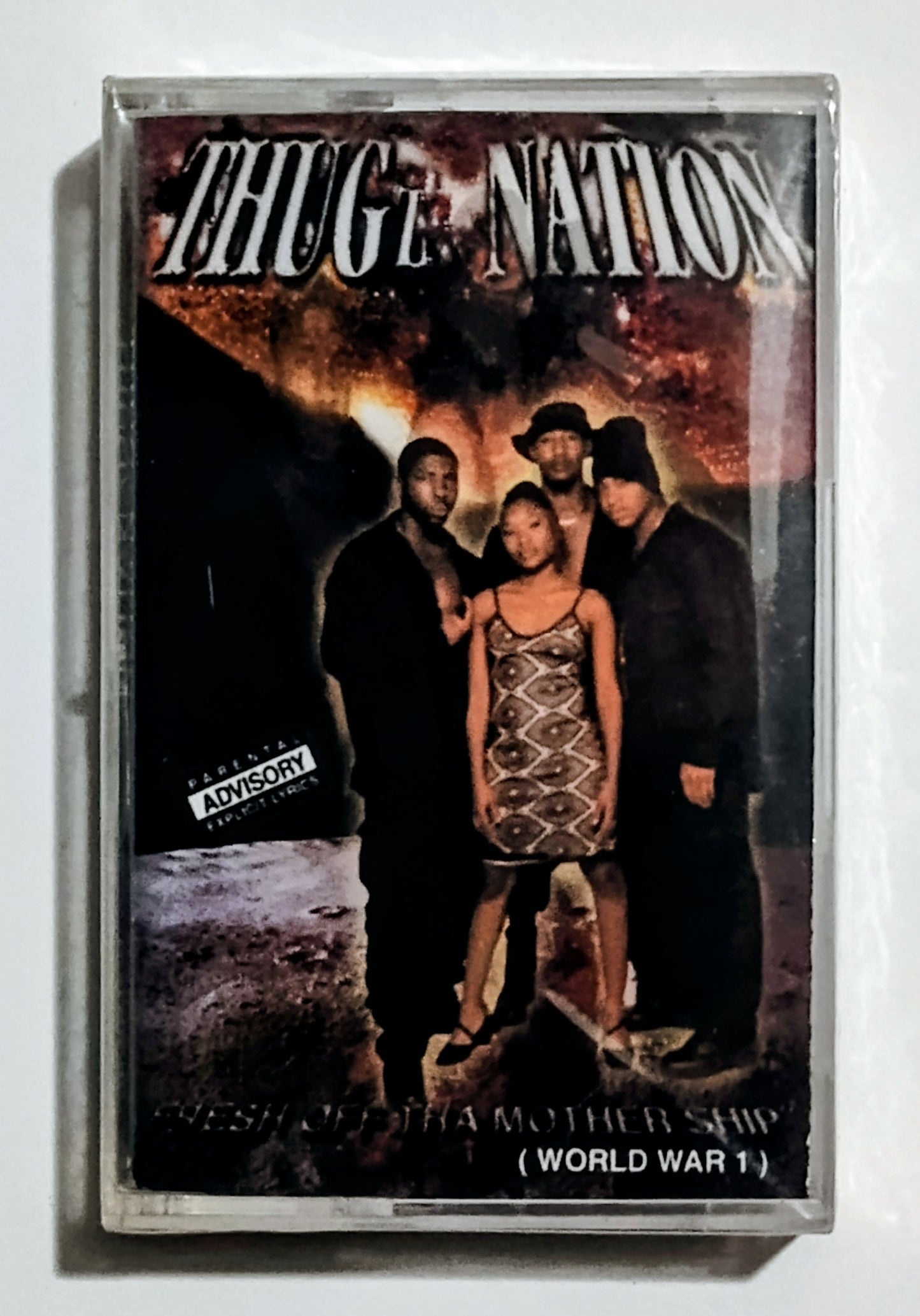 Thugz Nation - "Fresh Off Tha Mothership (World War I)" - CASSETTE TAPE NM/M (Crack in cover and spine of case)