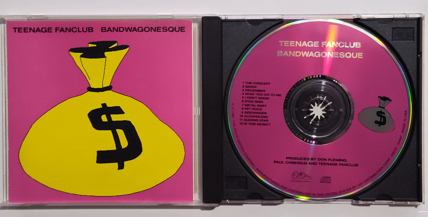 Teenage Fan Club - "Bandwagonesque" - INDIE COMPACT DISC VG+/VG