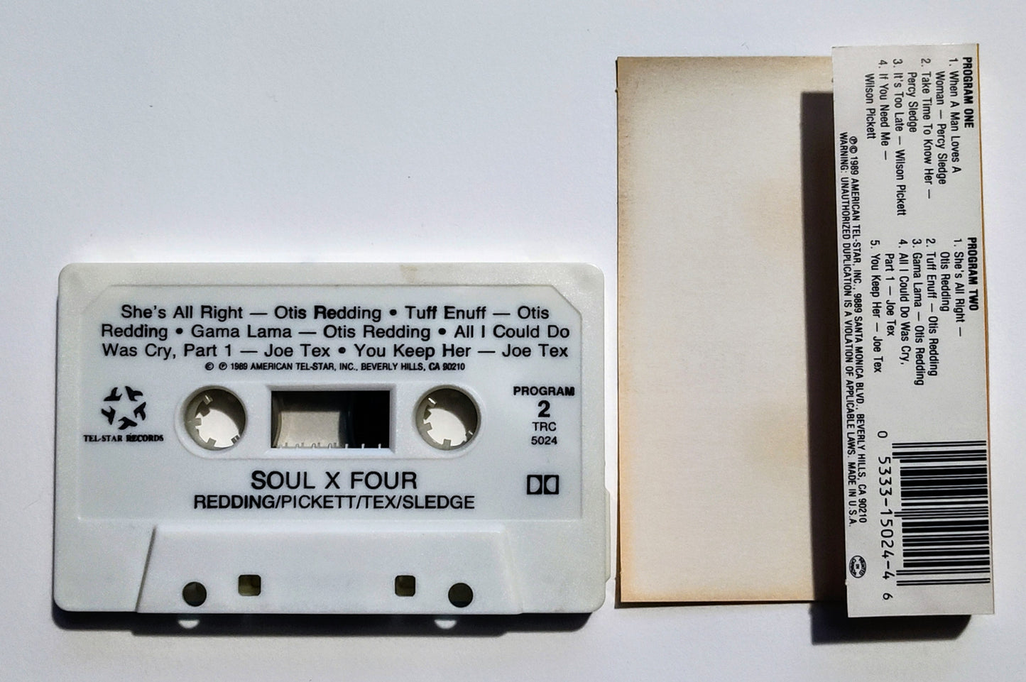 Various Artists - "SOUL X FOUR Compilation" - CASSETTE TAPE (DOLBY) VG+/VG+