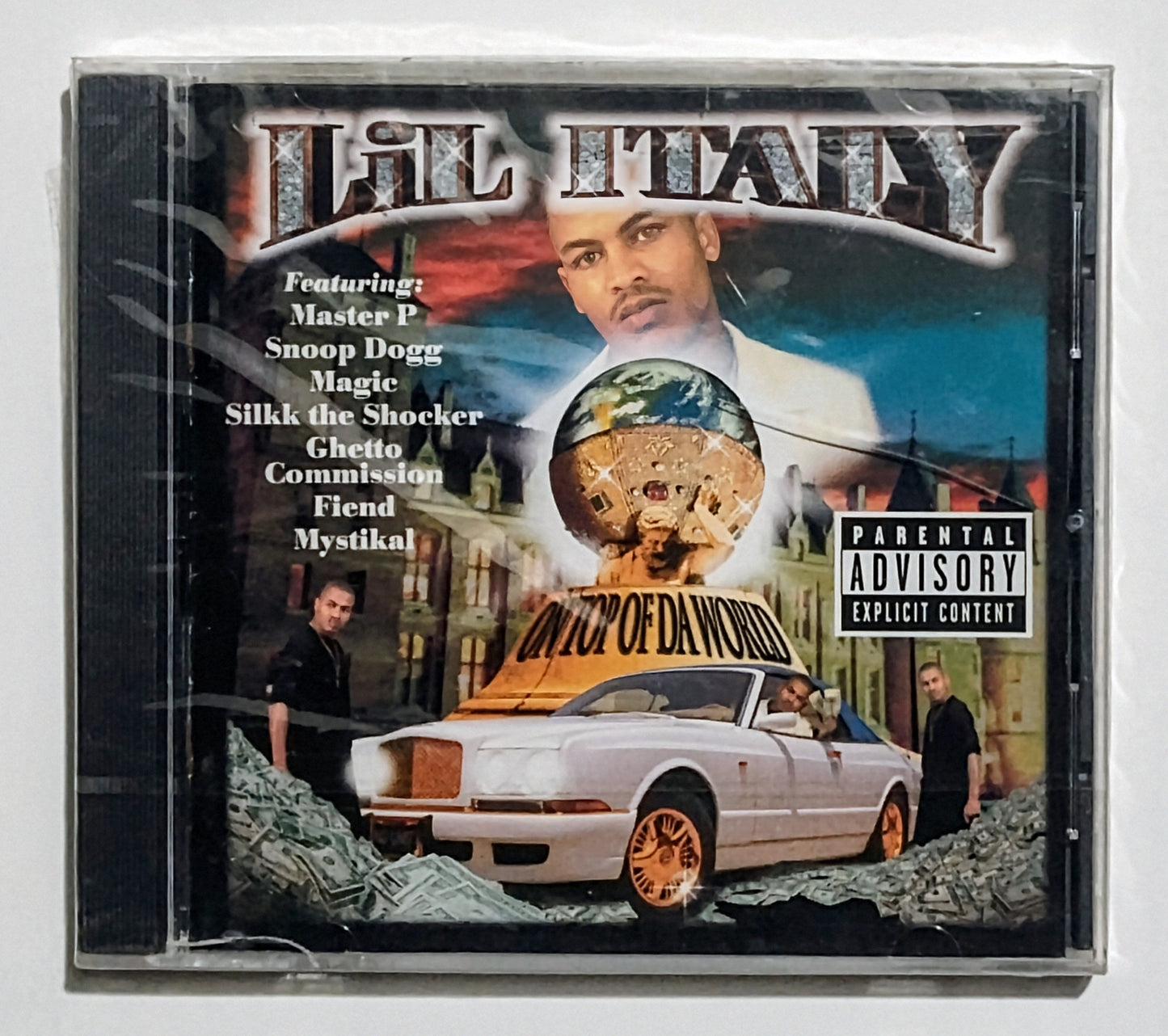 Lil Italy - "On Top Of Da World" - COMPACT DISC VG+/M (Sealed; broken case; broken seal)
