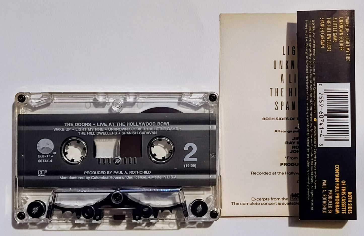 Doors, The - "The Doors Live At The Hollywood Bowl" - CASSETTE TAPE (Columbia House; DOLBY HX PRO) VG+/VG+