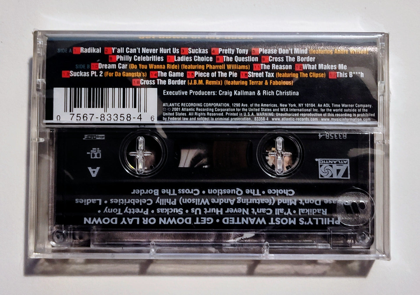 Philly's Most Wanted - "Get Down Or Lay Down" - CASSETTE TAPE VG+/M (Sealed; cracked case)