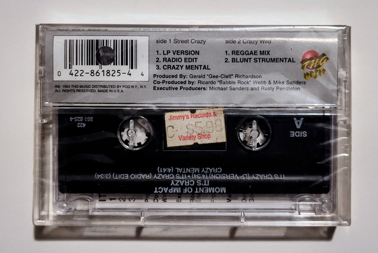 Moment Of Impact - "It's Crazy" - CASSETTE TAPE (Maxi; DOLBY HX PRO) M/M (Sealed)