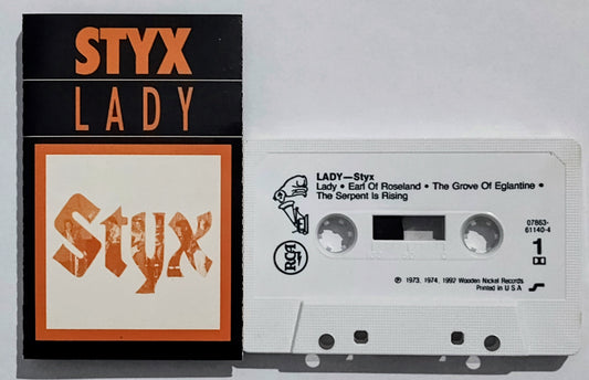 Styx - “Lady” - CASSETTE TAPE VG+/VG+