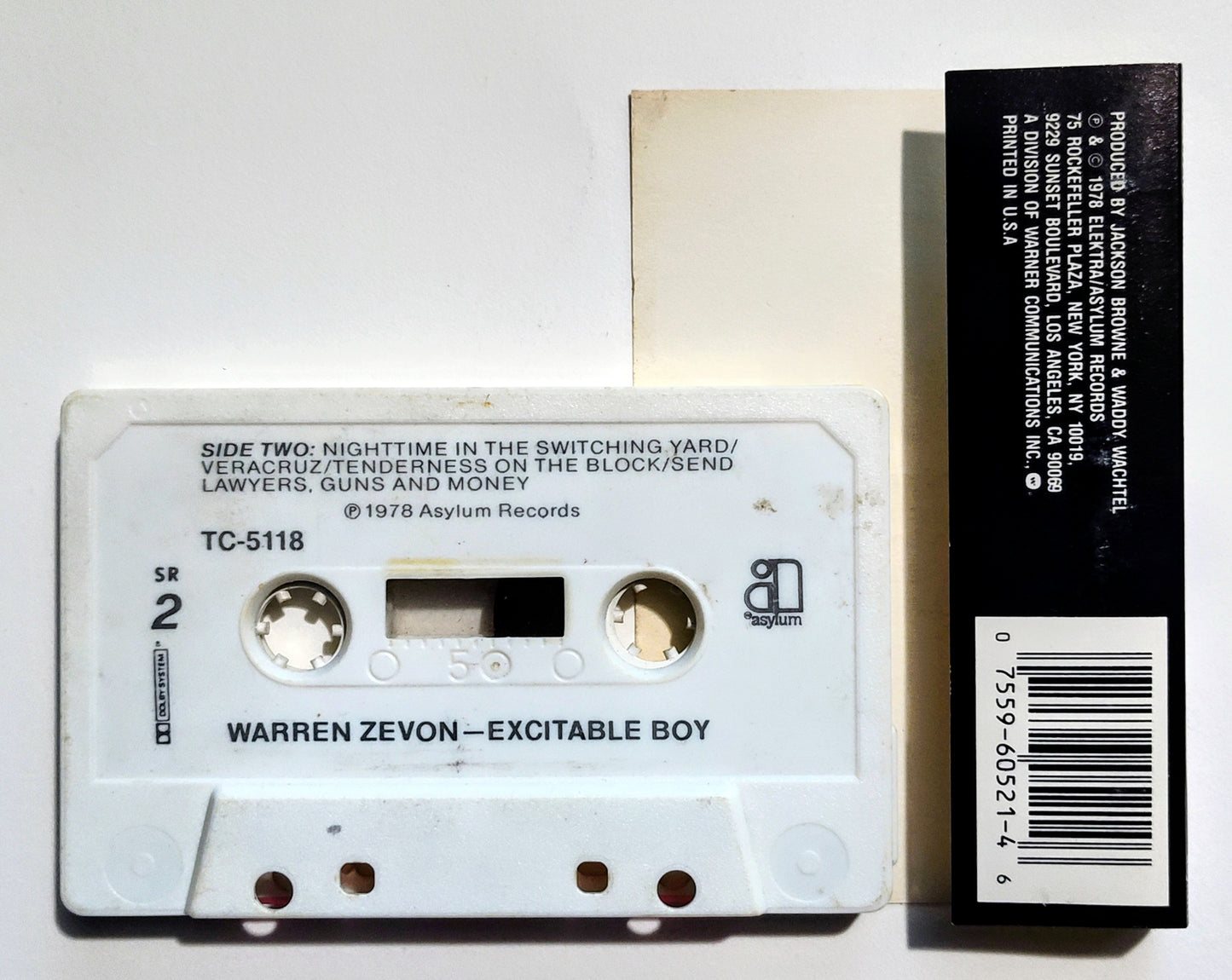 Warren Zevon - "Excitable Boy" - CASSETTE TAPE (DOLBY) VG/G+