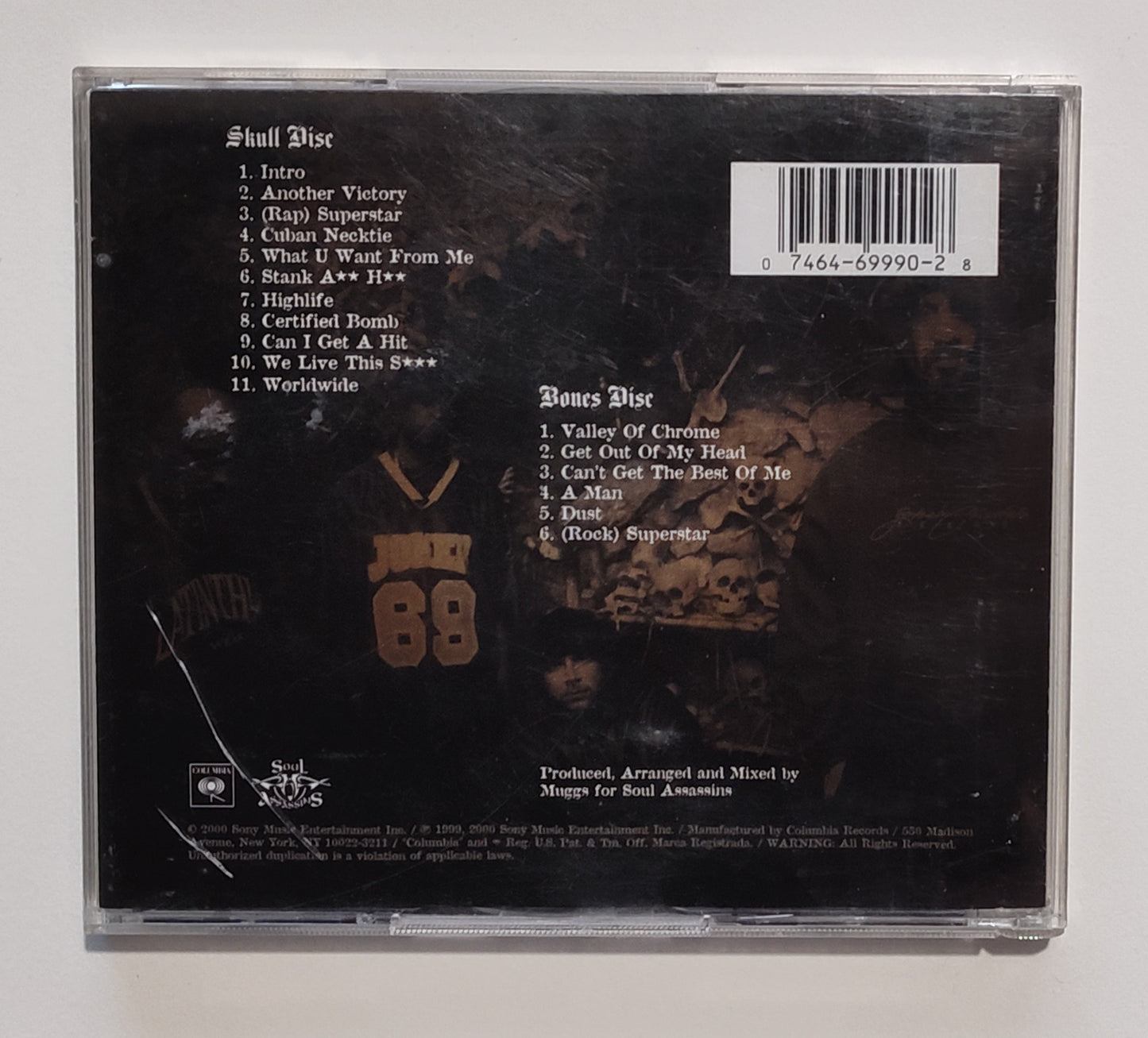 Cypress Hill - "Skull And Bones" - COMPACT DISC VG+/VG+