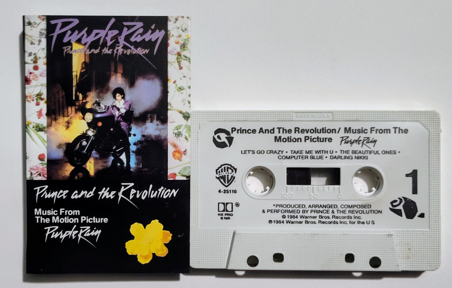 Prince - "Purple Rain" - CASSETTE TAPE (SR; DOLBY HX PRO B NR) VG+/VG+