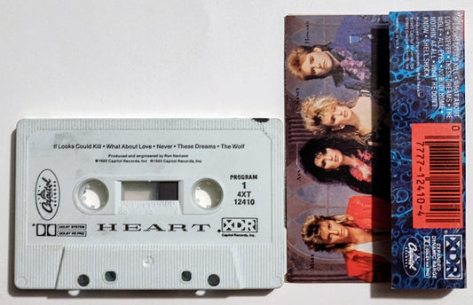Heart - "Heart" - CASSETTE TAPE (DOLBY HX PRO) VG/VG