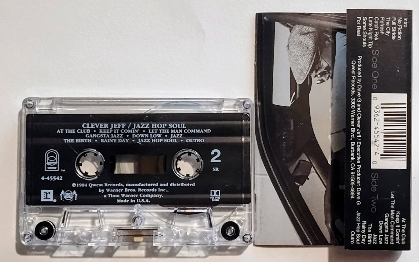 Clever Jeff - "Jazz Hop Soul" - CASSETTE TAPE (Promo stamp; DOLBY HX PRO S NR) NM/NM