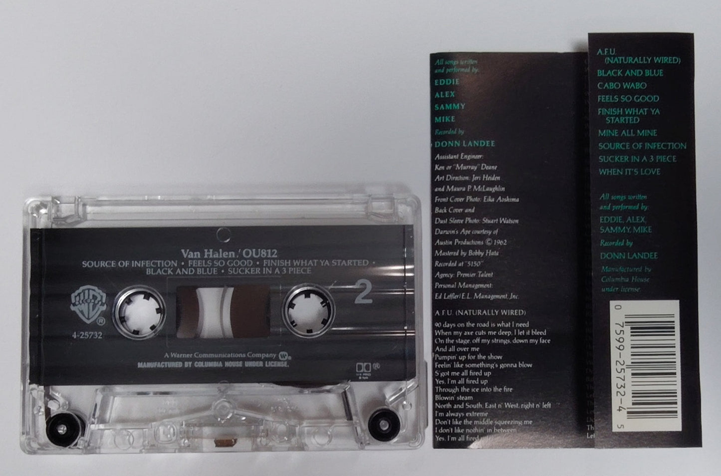 Van Halen - "OU812" - CASSETTE TAPE (DOLBY) VG+/VG+