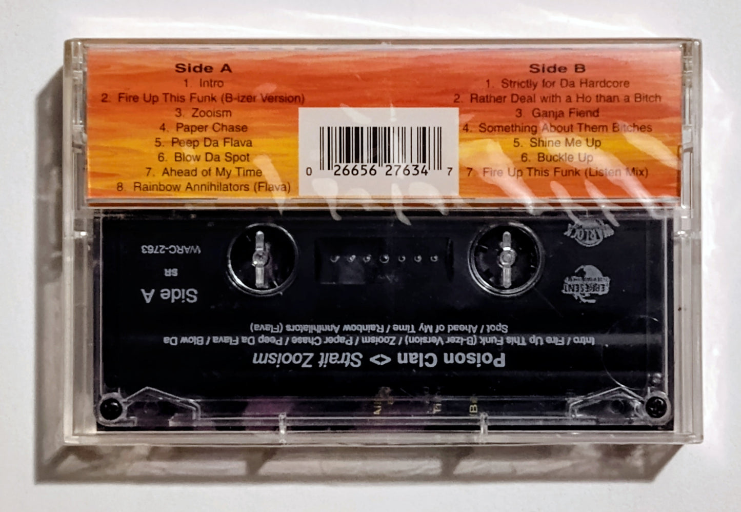Poison Clan - "Strait Zooism" - CASSETTE TAPE (SR) NM/M (Sealed; Lightstruck cover)