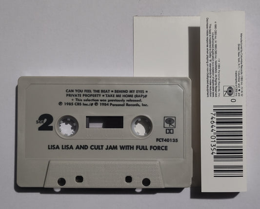 Lisa Lisa And Cult Jam - "With Full Force" - CASSETTE TAPE (DOLBY) VG+/VG+