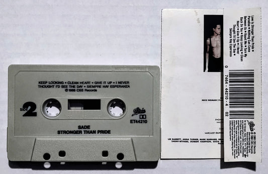 Sade - “Stronger Than Pride” - CASSETTE TAPE VG/VG+