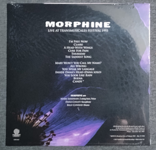 Morphine - "Live At Transmusicales Festival 1993" - VINYL RECORD ("Fan Club" Import) M/M (Sealed)