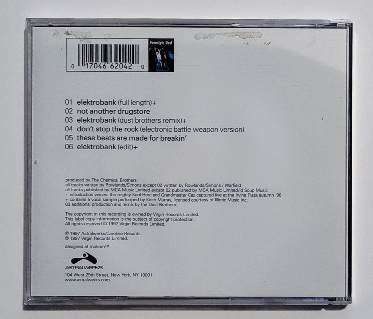 Chemical Brothers, The - "Elektrobank" - COMPACT DISC VG+/VG
