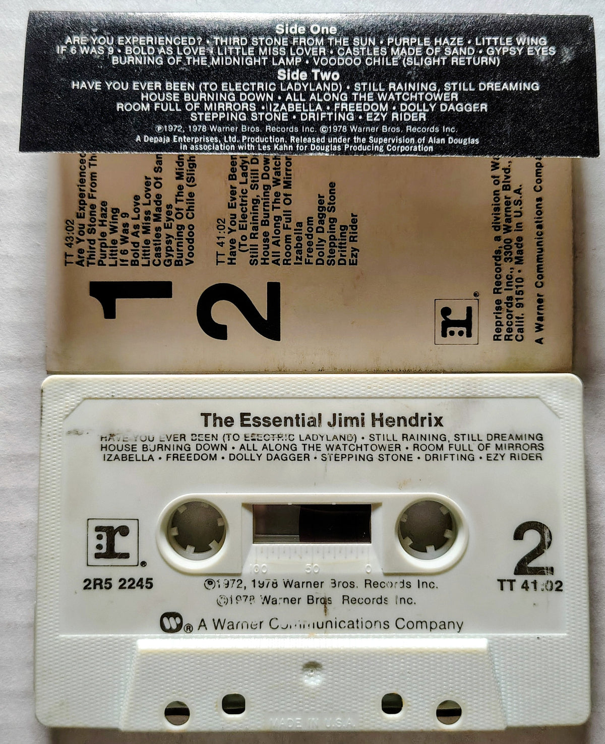 Jimi Hendrix - “The Essential Jimi Hendrix” - CASSETTE TAPE VG/G+ (Plays amazing!)