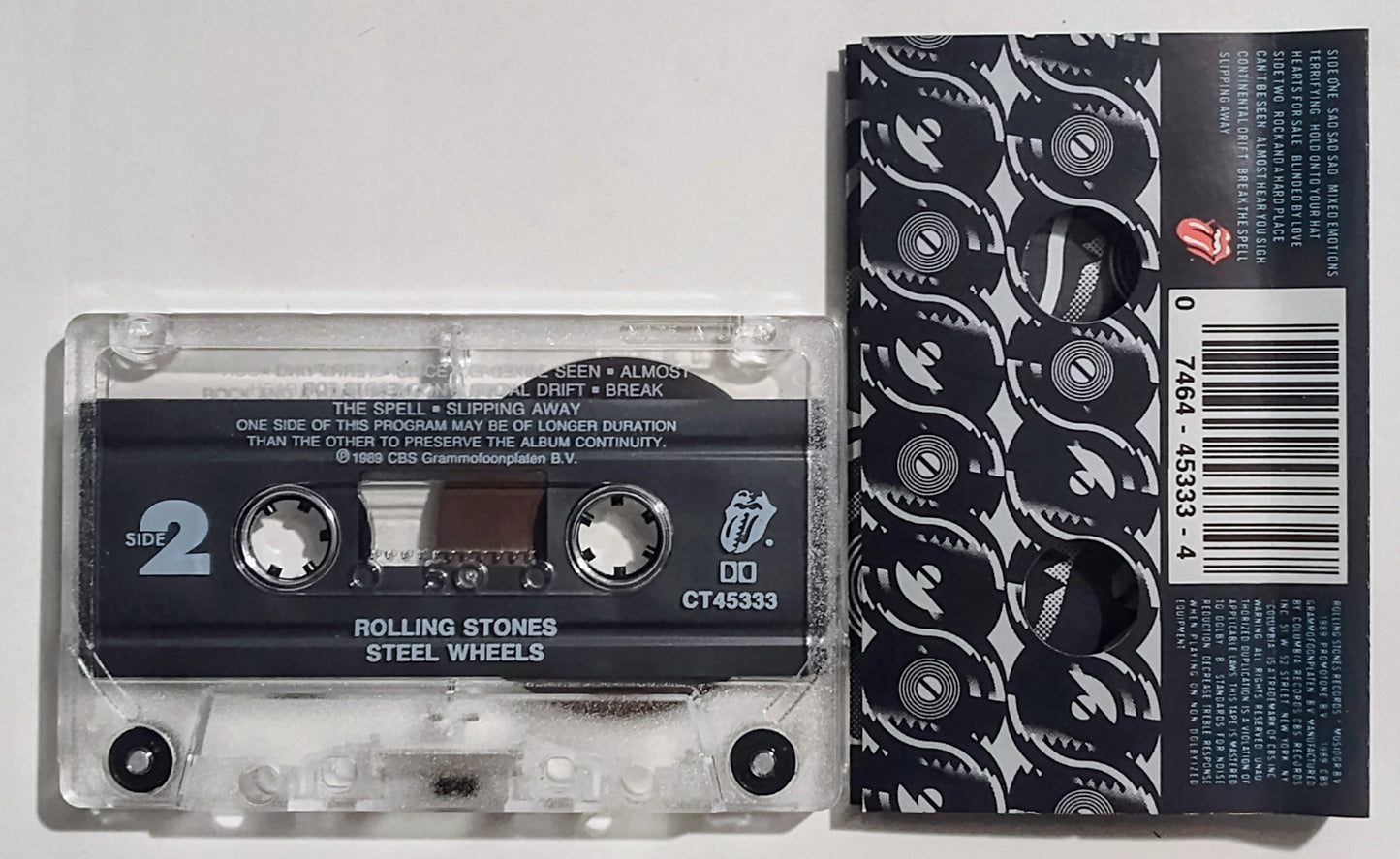 Rolling Stones - "Steel Wheels" - CASSETTE TAPE (DOLBY) VG/VG+