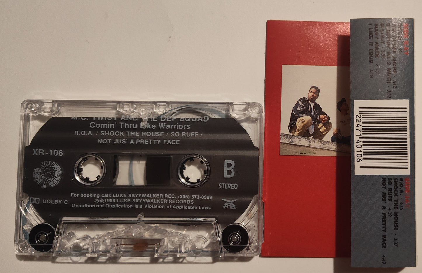 M.C. Twist And The Def Squad - "Comin' Through Like Warriors" - CASSETTE TAPE (Stereo; DOLBY C NR) NM/NM