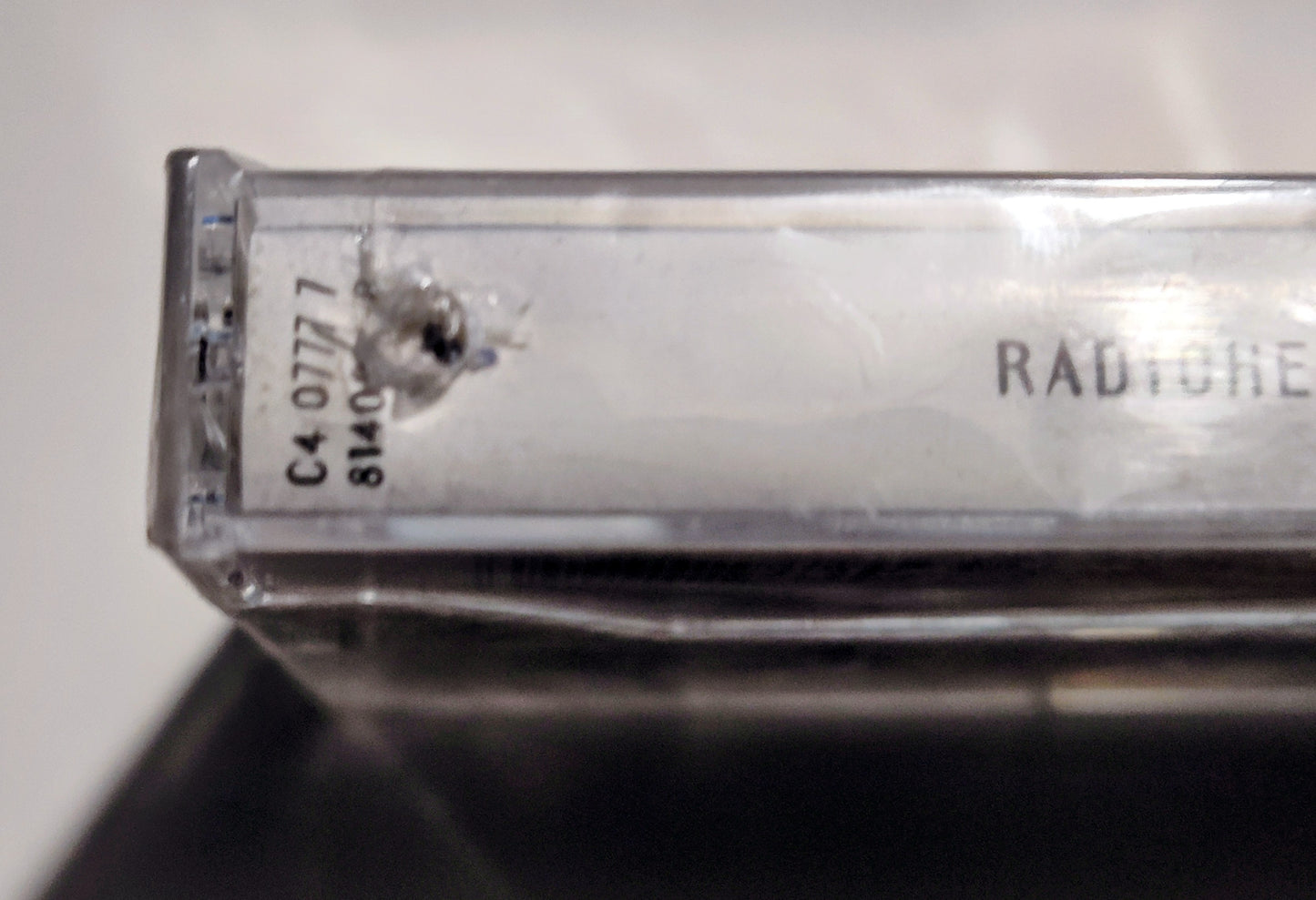 Radiohead - "Pablo Honey" - CASSETTE TAPE (DOLBY HX PRO) NM/M (Sealed w/ hype sticker; Drill hole in upper spine; scratchy cellophane)