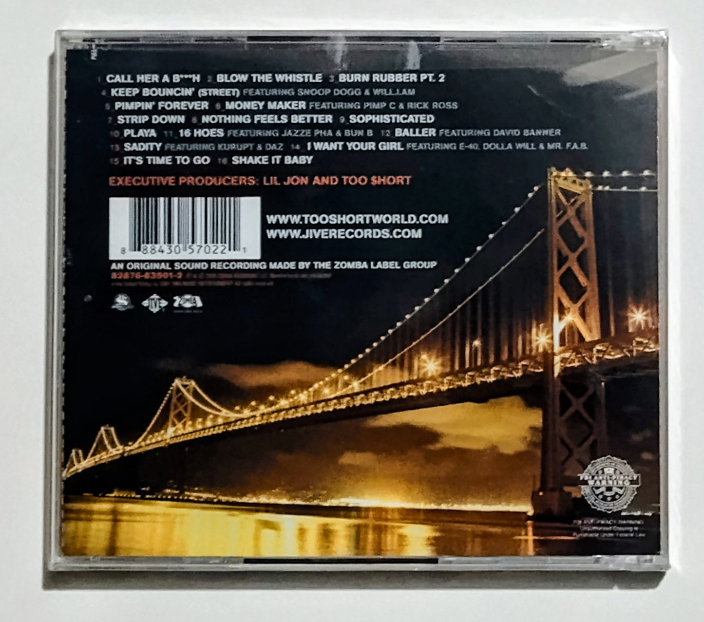 Too $hort - "Blow The Whistle" - COMPACT DISC M/M (Sealed)