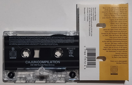 Various Artists - "Cajun Music and Zydeco" - CASSETTE TAPE VG+/VG+