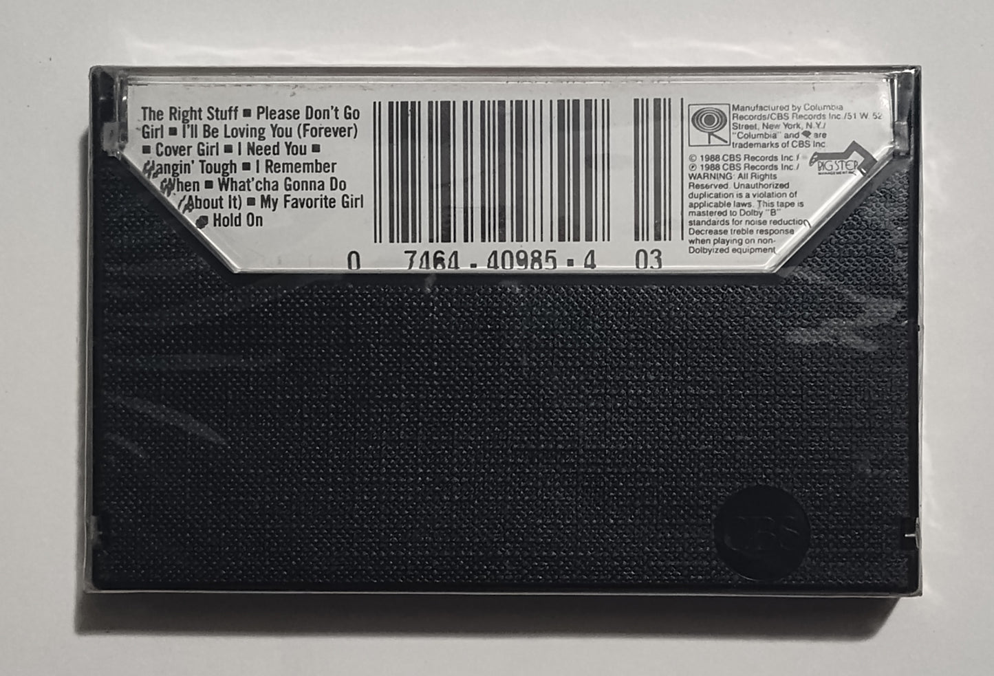 New Kids On The Block - "Hangin' Tough" - CASSETTE TAPE M/M (Sealed)