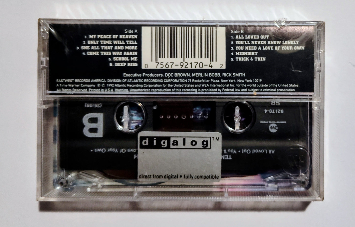 Ten City - "No House Big Enough" - CASSETTE TAPE (SR; DIGalog; DOLBY HX PRO) NM/M (Sealed; broken seal)