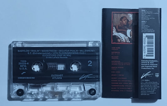 Outkast - "ATLiens" - CASSETTE TAPE (DOLBY HX PRO B NR) VG+/VG+