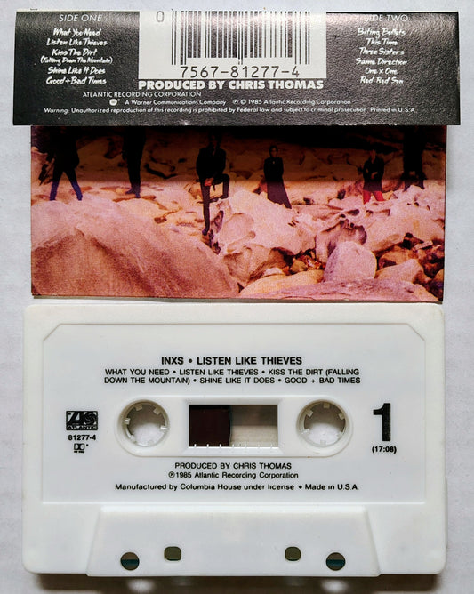 INXS - "Listen Like Thieves" - CASSETTE TAPE (Columbia House) VG+/VG+