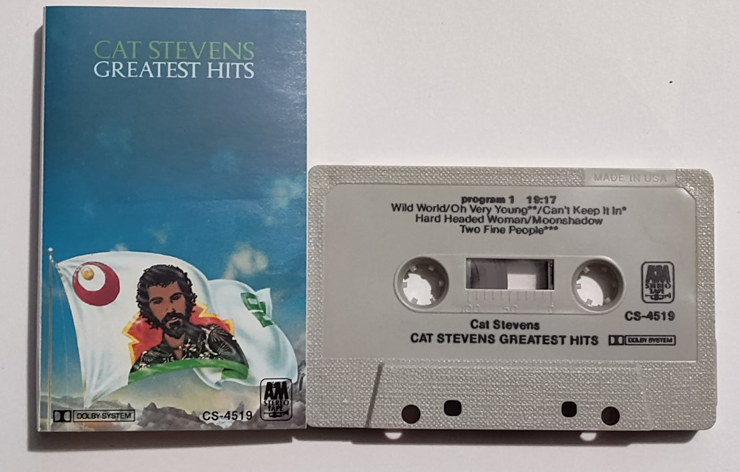 Cat Stevens - "Greatest Hits" - CASSETTE TAPE (Columbia House Club; DOLBY) VG+/NM