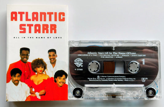 Atlantic Starr - “All In The Name Of Love” - CASSETTE TAPE VG+/VG+