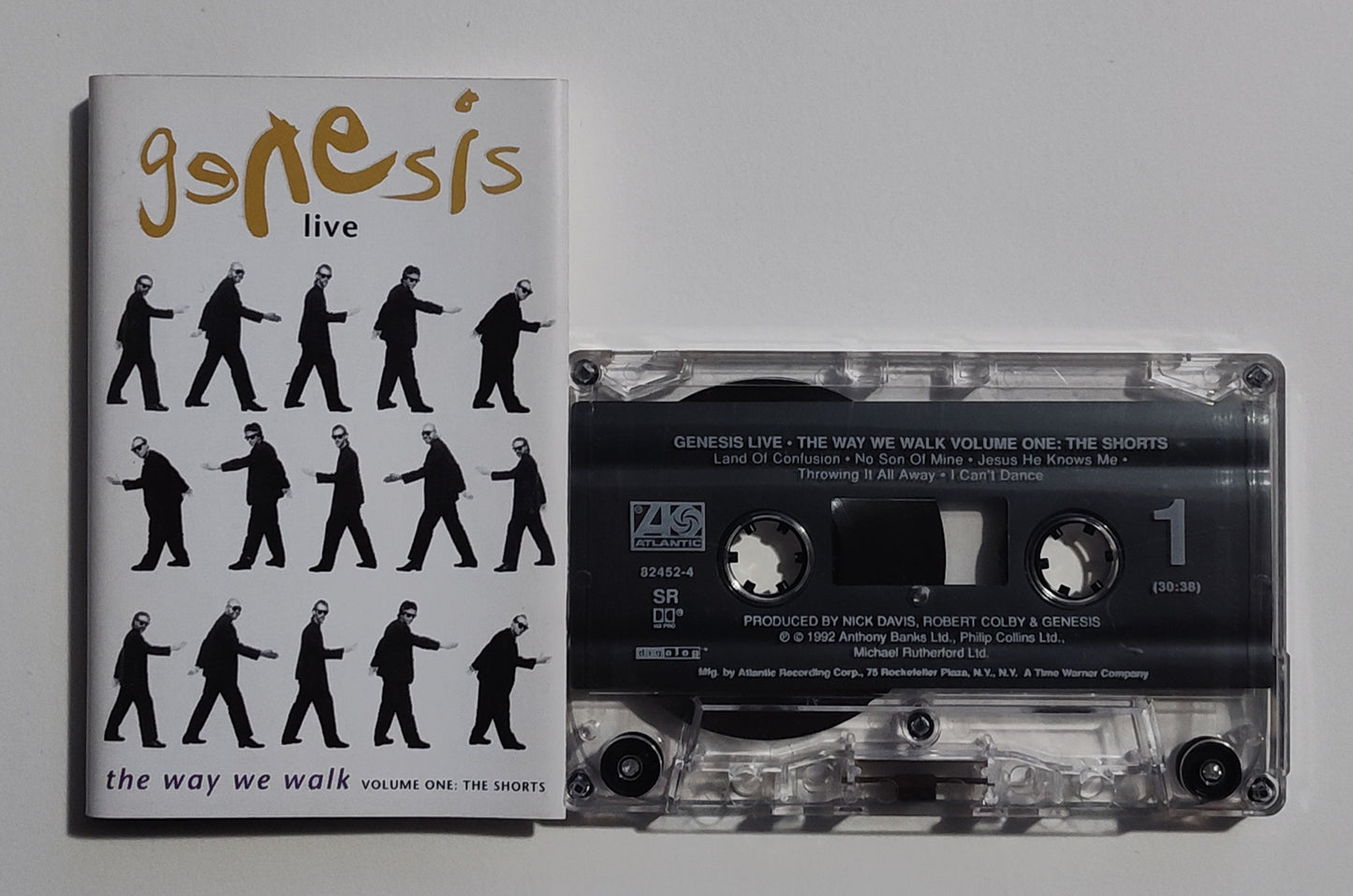 Genesis - "Live The Way We Walk Volume 1: The Shorts" - CASSETTE TAPE (SR; DIGalog; DOLBY HX PRO) VG+/VG+