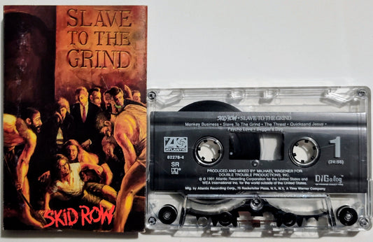 Skid Row - "Slave To The Grind" - CASSETTE TAPE (DIGalog; DOLBY HX PRO) VG/VG