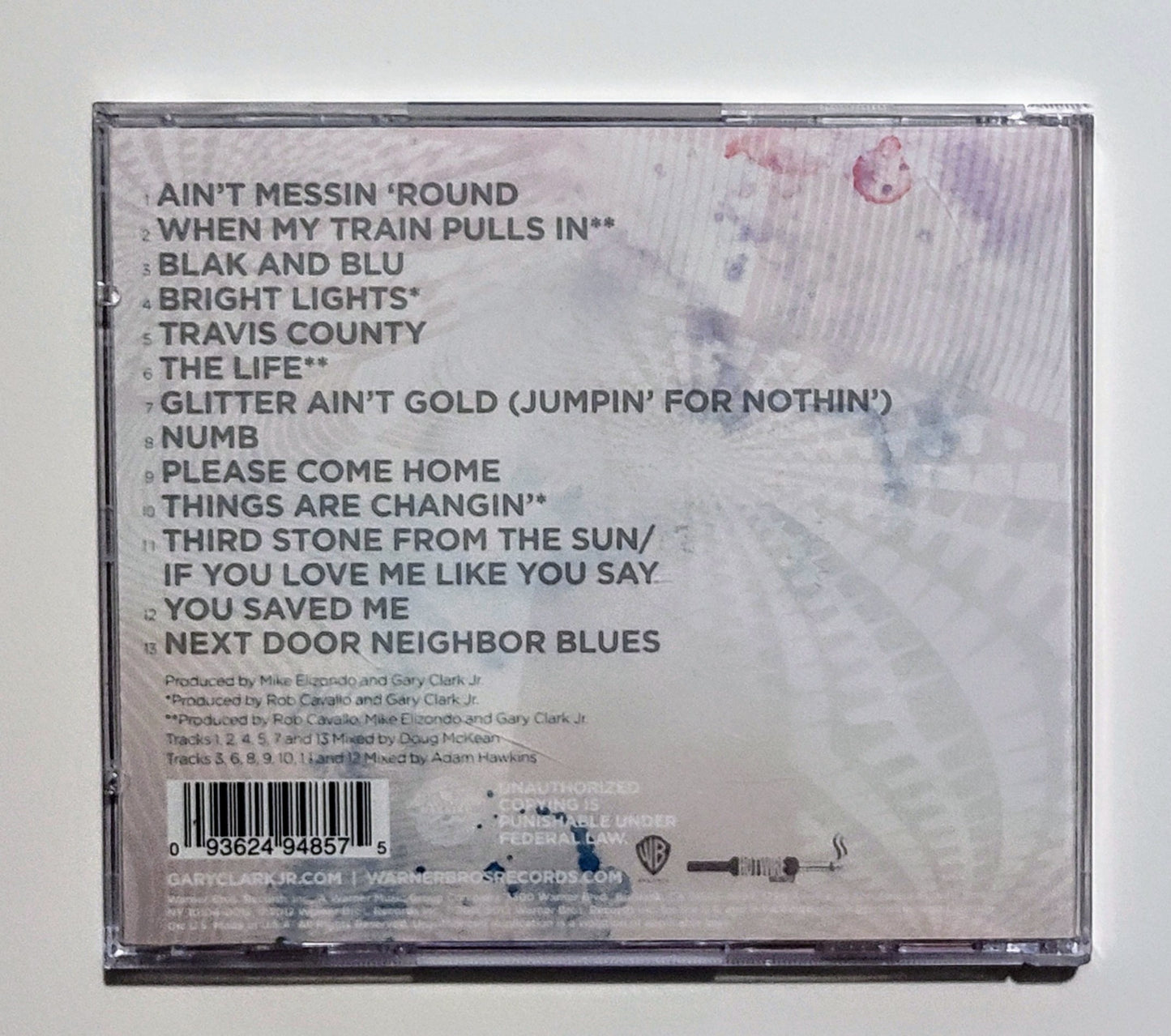 Gary Clark Jr. - "Blak And Blu" - COMPACT DISC VG+/VG+