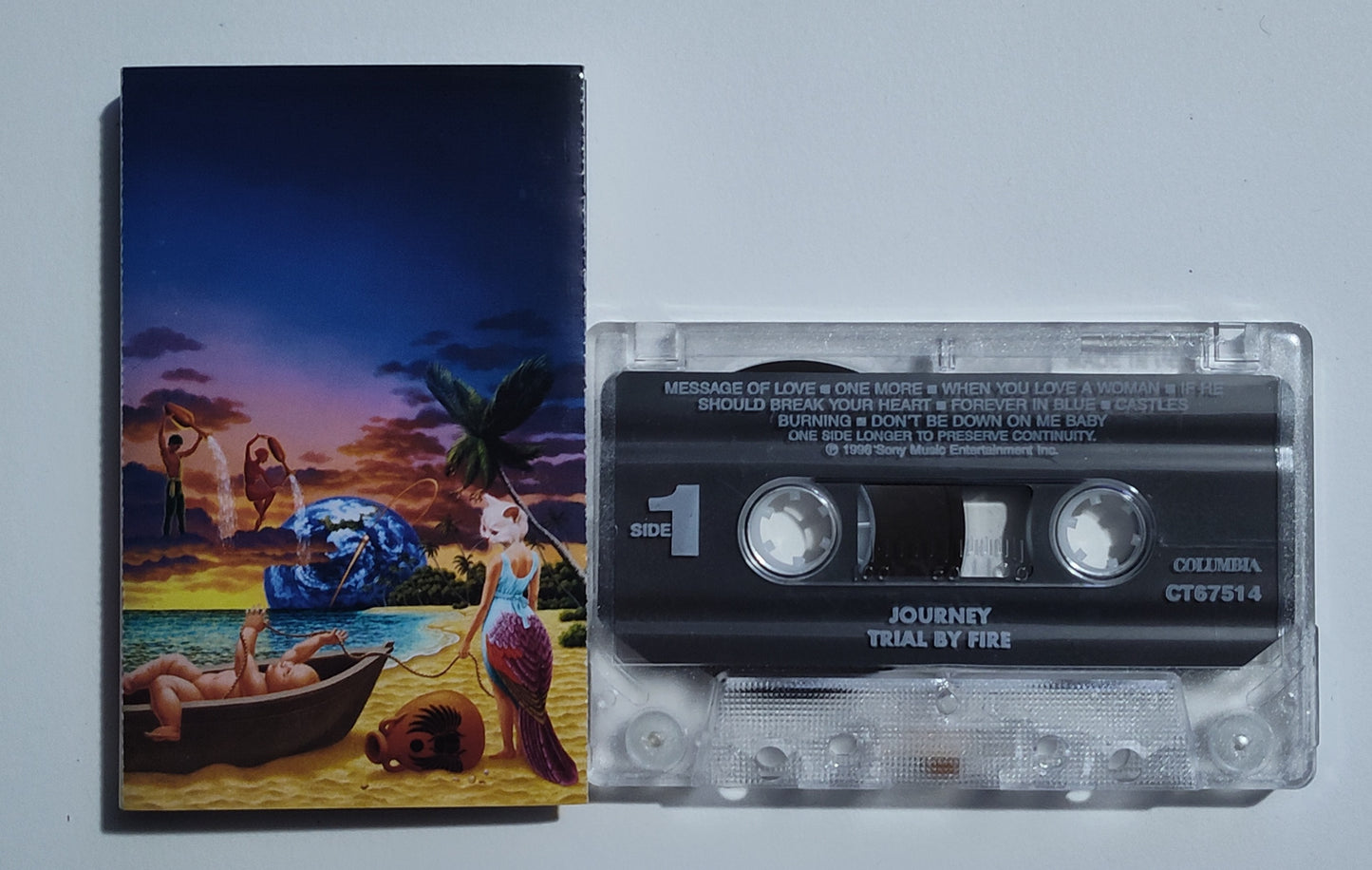 Journey - "Trial By Fire" - CASSETTE TAPE VG+/VG+
