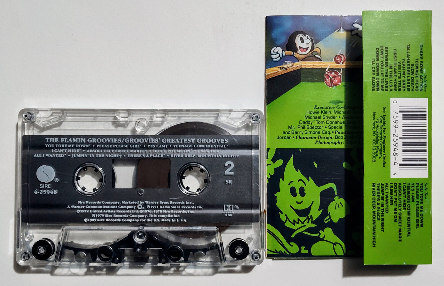 Flamin Groovies - "Groovies Greatest Grooves" - CASSETTE TAPE VG/VG+