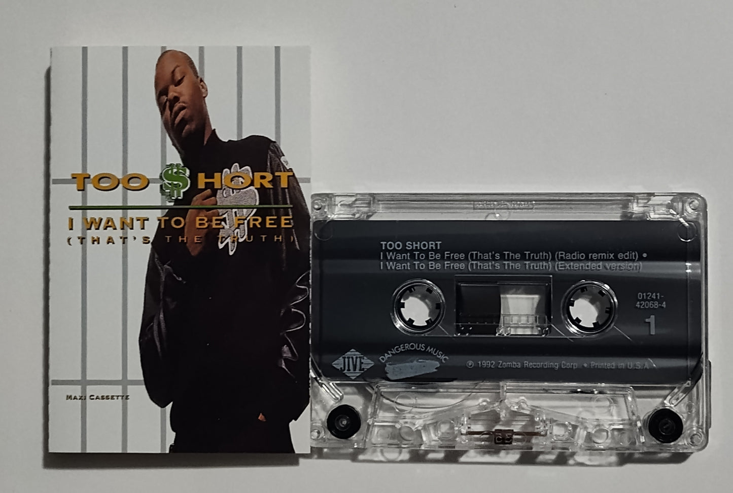 Too $hort - "I Want To Be Free (That's The Truth)" - CASSETTE TAPE (MAXI) VG+/VG+