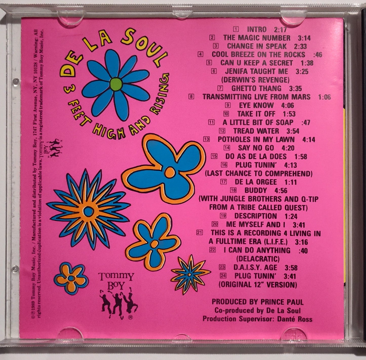 De La Soul - "3 Feet High And Rising" - COMPACT DISC VG+/G+