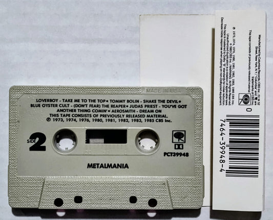 Various Artists - “Metalmania” - CASSETTE TAPE VG+/VG+