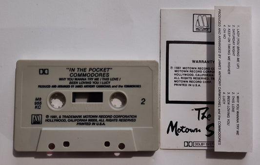 Commodores - "In The Pocket" - CASSETTE TAPE (DOLBY) VG/VG+