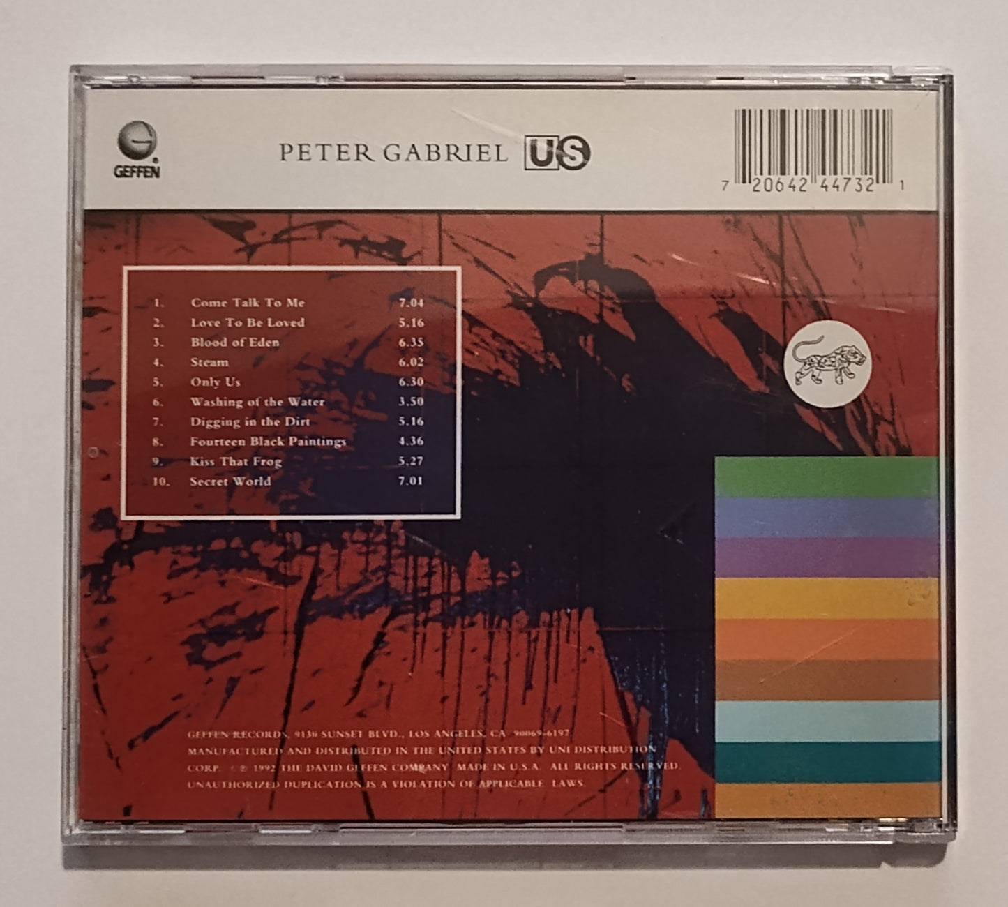 Peter Gabriel - "Us" - COMPACT DISC VG/VG