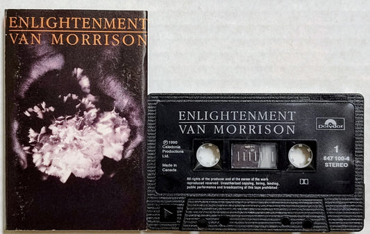 Van Morrison - “Enlightenment” - CASSETTE TAPE (Canada; black shell) VG+/VG+