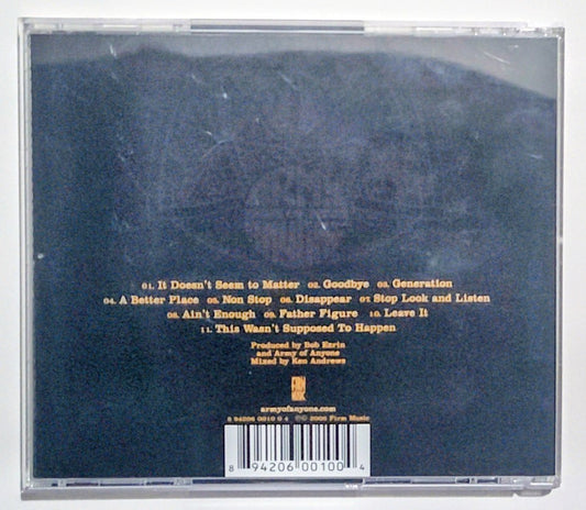 Army Of Anyone (DeLeo brothers of STP; Richard Patrick of Filter; Ray Luzier) - "Army Of Anyone" - COMPACT DISC VG+/VG+