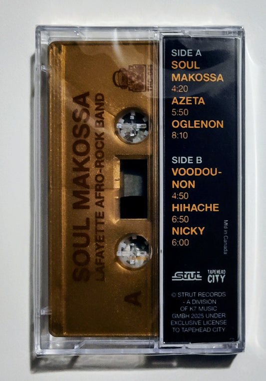 Lafayette Afro-Rock Band - "Soul Makossa" - INDIE CASSETTE TAPE (Tapehead City Cassette Week 2025 Release) M/M (Sealed)