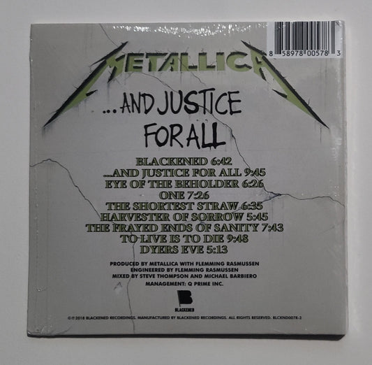 Metallica - "...And Justice For All (Remastered)" - COMPACT DISC M/M (Sealed)