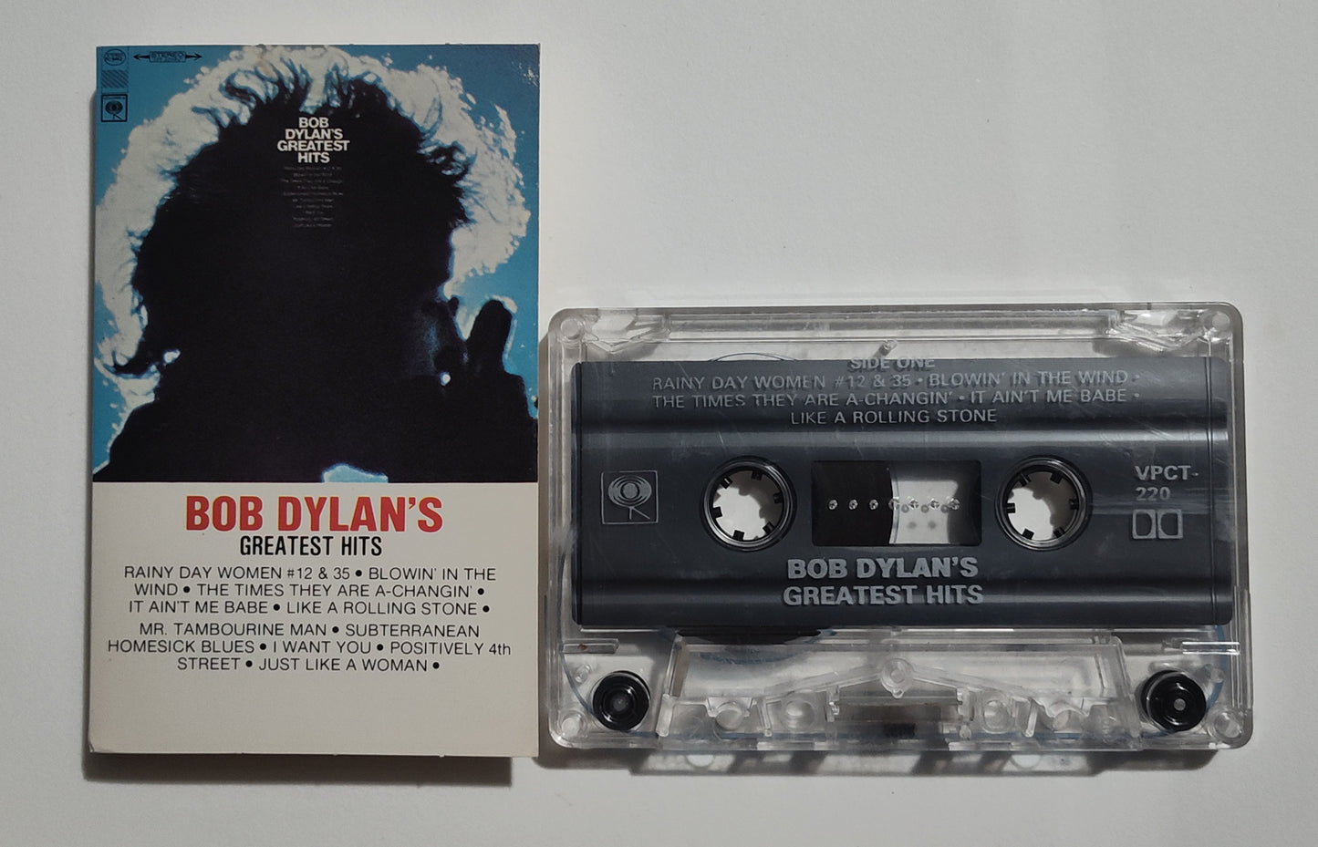 Bob Dylan - "Bob Dylan's Greatest Hits" - CASSETTE TAPE (Canada; black shell; DOLBY) VG/VG